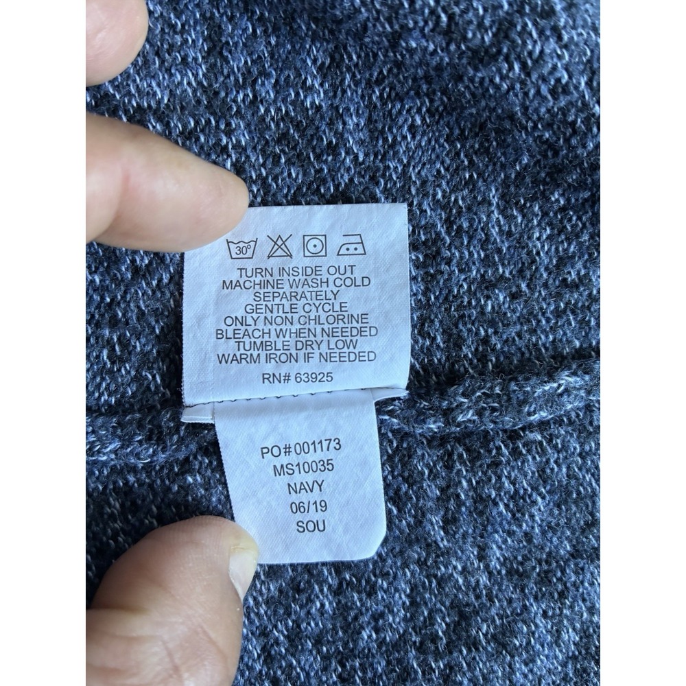 A-Frame Men's Knit Sweater Blue Crewneck Pullover Size L Casual Soft Heather - Picture 9 of 13